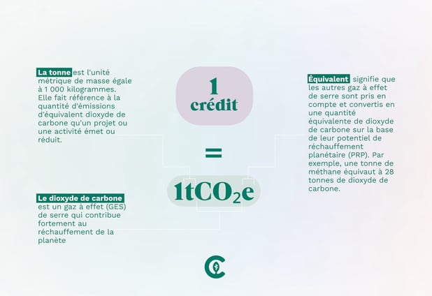 1 credit = 1tco2e FR-1