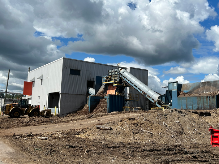 biomass residues from landfill